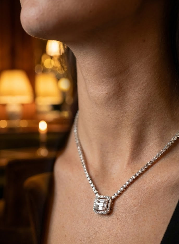 Baget Stone Kolye (Silver)