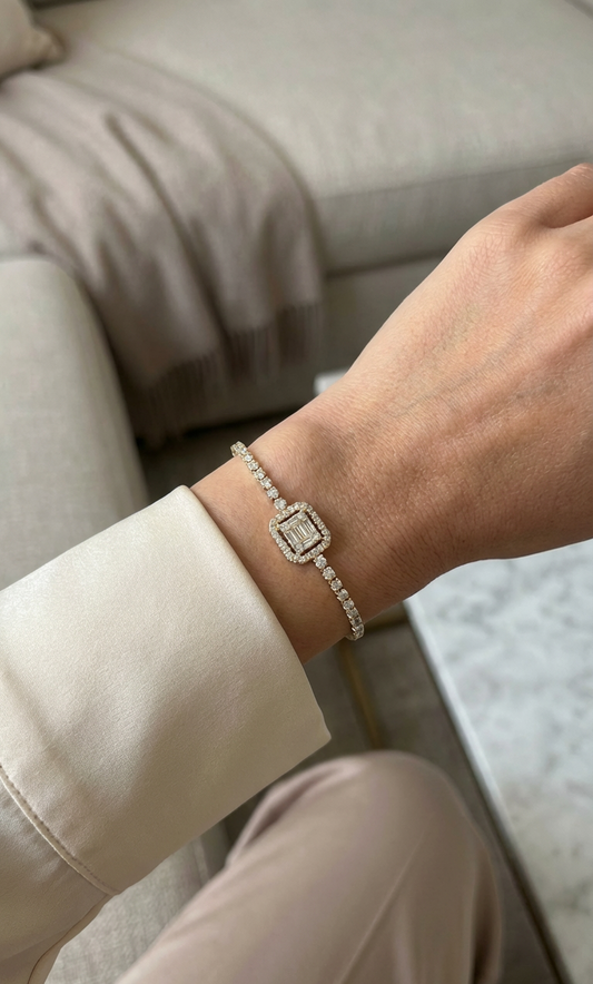 Baget Stone Bileklik (Gold)