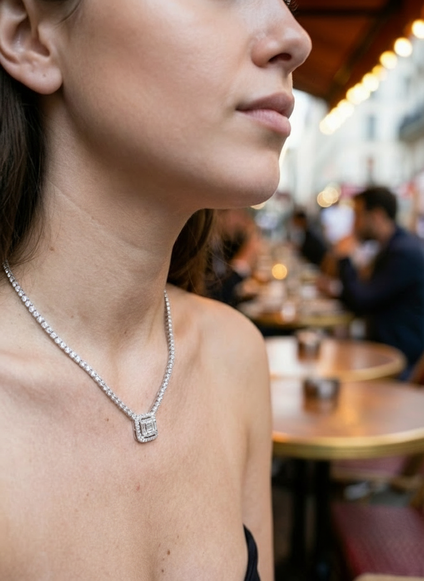 Baget Stone Kolye (Silver)