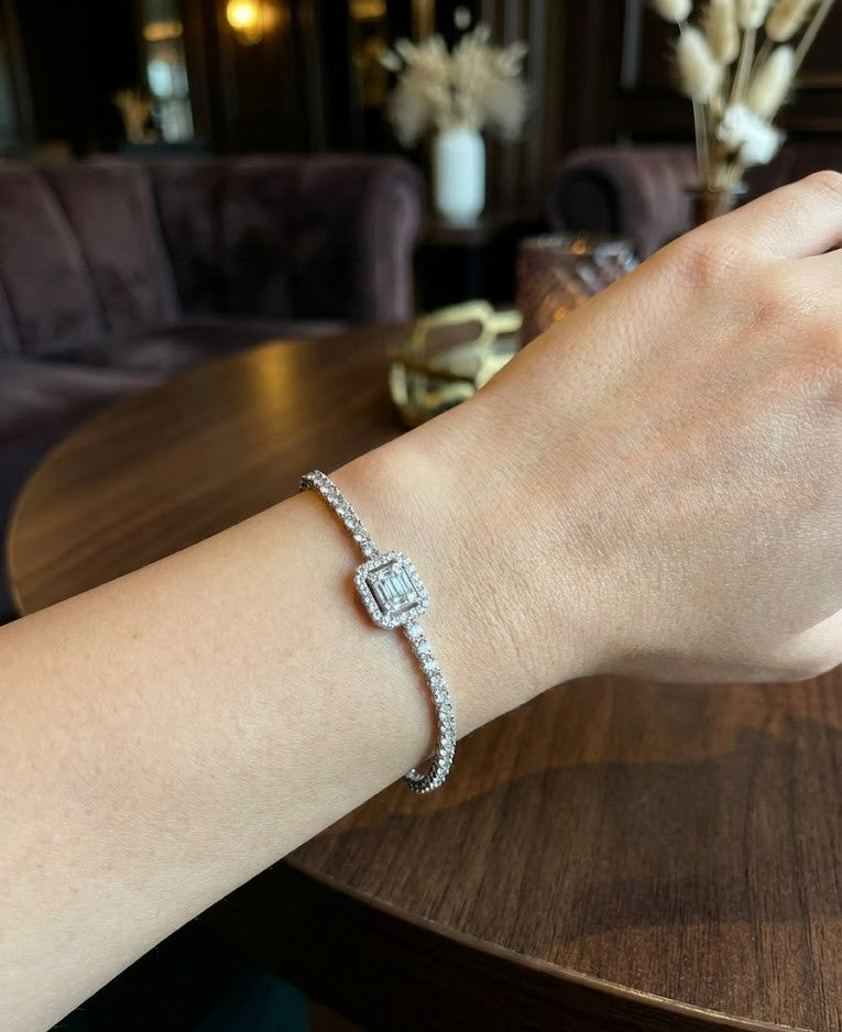 Baget Stone Bileklik (Silver)