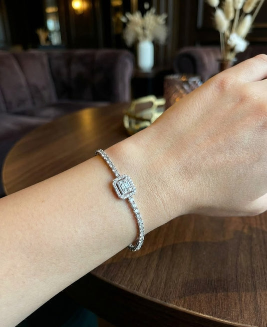 Baget Stone Bileklik (Silver)