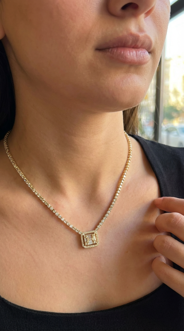 Baget Stone Kolye (Gold)