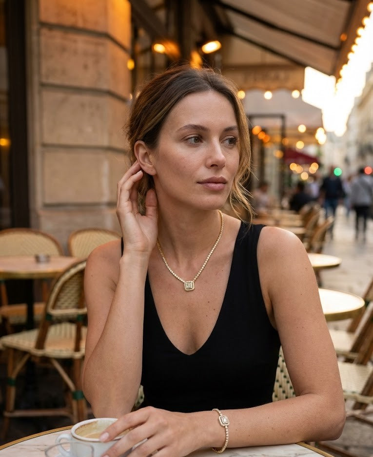 Baget Stone Kolye (Gold)